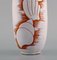 Vase in White Glazed Ceramics with Seashells by Anna Lisa Thomson, 1950s 4