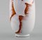 Vase in White Glazed Ceramics with Seashells by Anna Lisa Thomson, 1950s 4