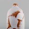 Vase en Céramique Vernie Blanche avec Seashells par Anna Lisa Thomson, 1950s 3
