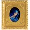 Antique Enamel Plate the Virgin Mary by Jules Sarlandie 1