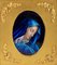 Antique Enamel Plate the Virgin Mary by Jules Sarlandie, Image 2