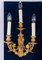 Louis XVI Stil Wandlampen aus Gold Bronze, 2er Set 3