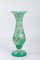 Antique Enameled and Gilded Opaline Vase 2