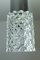 Lámpara colgante de cristal de Cosack, años 60, Imagen 9