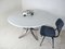 Vintage Space Age Italian Modernist Marble Round Dining Table by Osvaldo Borsani for Tecno, 1960s 4