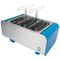Blue Transportable Charcoal Barbecue with Compact Vertical Cooking from MYOP 3
