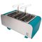 Teal Transportable Charcoal Barbecue with Compact Vertical Cooking from MYOP, Image 1