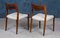 Vintage Rosewood Dining Chairs by Niels Otto Møller for J.L. Møllers, 1950s, Set of 2 4