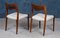 Vintage Rosewood Dining Chairs by Niels Otto Møller for J.L. Møllers, 1950s, Set of 2, Image 4