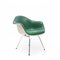 Mid-Century Green Leather Dax Armchair by Charles & Ray Eames for Herman Miller, 1960s, Image 1