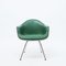Mid-Century Green Leather Dax Armchair by Charles & Ray Eames for Herman Miller, 1960s 7