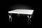 Large Italian Square Table Silhouette in Wood and Steel from VGnewtrend 1