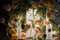 Quadratischer Champagnerfarbener Murano Glas Mohnblumen Power Kronleuchter von VGnewtrend 3