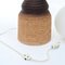 Vintage Ceramic Pottery Table Lamp with Globe Lampshade, 1970s, Image 7