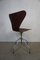 Sedia girevole 3117 Mid-Century di Arne Jacobsen per Fritz Hansen, Immagine 2