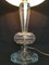 Lámpara de mesa de cristal, años 80, Imagen 7