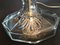 Lámpara de mesa de cristal, años 80, Imagen 3
