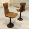 Small Pine & Cast Iron Side Chairs, 1930s, Set of 2 2