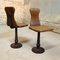 Petites Chaises d'Appoint en Pin & en Fonte, 1930s, Set de 2 8