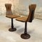 Small Pine & Cast Iron Side Chairs, 1930s, Set of 2, Image 3