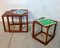 Danish Minimalist Cube Teak Nesting Tables by Aksel Kjersgaard 1960s, Set of 3 14