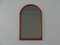 Large Solid Cathedral Teak Mirror, Denmark, 1960s, Image 1