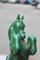 Cavallo in ceramica verde di Zaccagnini, anni '40, Immagine 6