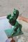 Cavallo in ceramica verde di Zaccagnini, anni '40, Immagine 2