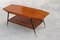 Octagonal Coffee Table in Mahogany with Black Metal & Brass, 1950s 1