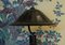 Lampada da tavolo rotonda in vetro di Murano nero, anni '50, Immagine 3