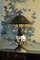 Lampada da tavolo rotonda in vetro di Murano nero, anni '50, Immagine 5