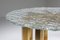 Brass and Cast Glass Round Dining Table by Ettore Gino Poli for Poliarte, 1970s 6