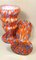 Vases en Verre Opalin Coloré de Clichy, 1960s, Set de 2 3