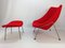 Vintage Oyster Chair with Ottoman by Pierre Paulin for Artifort, 1965, Set of 2 2