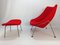 Vintage Oyster Chair with Ottoman by Pierre Paulin for Artifort, 1965, Set of 2, Image 2