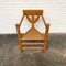 Mid-Century Swedish Carved Monk Chair in Oak, 1950s 4