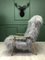 Vintage Grey Sheepskin Armchair, Image 4