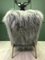 Vintage Grey Sheepskin Armchair 12