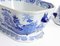 Antique Chinese Blue and White Tureens from Patent Ironstone, Set of 2 3