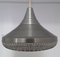 Round Funnel-Shaped Aluminum Ceiling Lamp, 1970s, Image 5