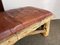 Wooden Bench with Patchwork Leather, 1990s 8
