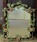 French Wrought Iron Mirror with Roses, 1970s, Image 1