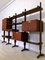 Italian Teak Wood Freestanding Bookcase with Four Modules by Vittorio Dassi, 1950s, Image 4