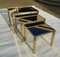 Cigogne Nesting Tables from Belgo Chrom / Dewulf Selection, 1970s, Set of 3 3