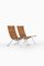 Set of Danish Model PK-22 Easy Chairs by Poul Kjærholm for E. Kold Christensen, 1950s, Image 4