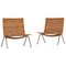 Set of Danish Model PK-22 Easy Chairs by Poul Kjærholm for E. Kold Christensen, 1950s, Image 1