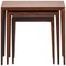 Danish Rosewood Nestings Tables by Erik Riisager Hansen for Haslev Møbelsnedkeri, 1950s, Set of 3 1