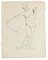 Figura - Lápiz y pluma original de Jeanne Daour - Siglo XX, siglo XX, Imagen 1