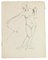 Figure - Original Pen and Pencil by Jeanne Daour - 20th Century 20th Century 1