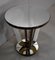 Small Mirrored Glass & Walnut Side Table, 1940s 2